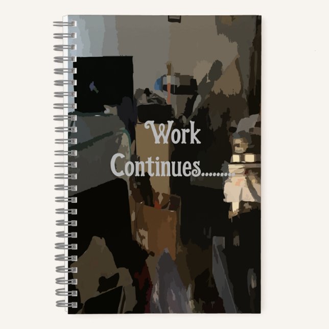Work Continue Spiral Notebook Notizbuch (Vorderseite)