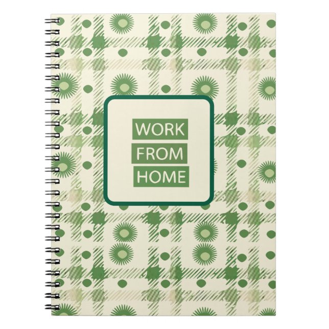 Work From home Notebook Notizblock (Vorderseite)