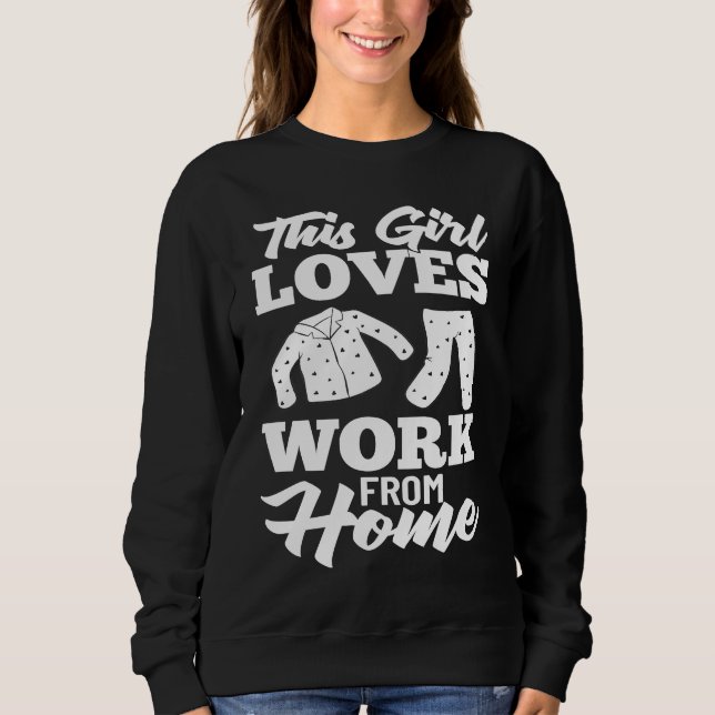 Work From Home Office Job Ideas Business Online De Sweatshirt (Vorderseite)