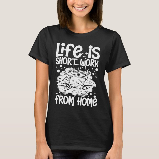 Work From Home Office Job Ideas Business Online De T-Shirt (Vorderseite)