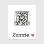 Work Hard Play So Hard- Labor Day Funny and Vintag Aufkleber<br><div class="desc">Vintage vibes meet fun energy in this Labor Day edition. Ideal for proud workers with a retro twist.</div>