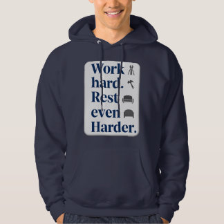Work Hard Rest Even Harder Bold Typography Shirt