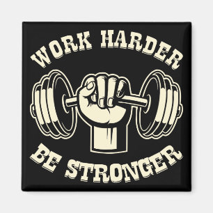 Work Harder Be Stronger #USAPatriotGraphics © Magnet