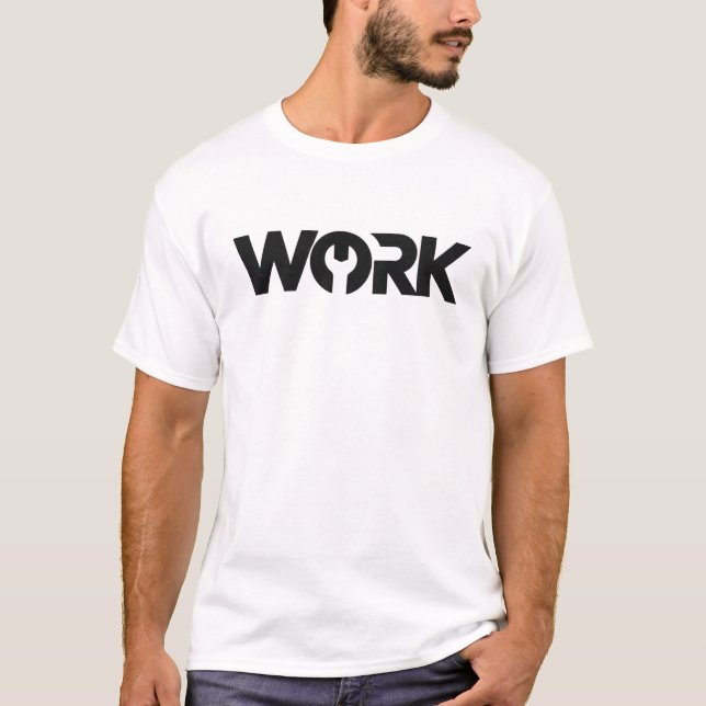 WORK Herren T-Shirt | Bürohumor Mitarbeiter (Vorderseite)