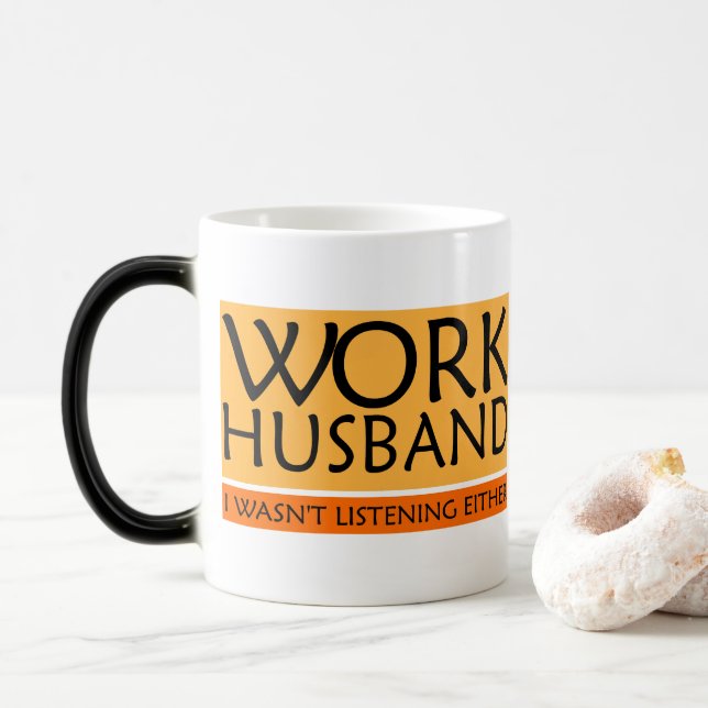 Work Husband-Tasse Verwandlungstasse (Mit Donut)