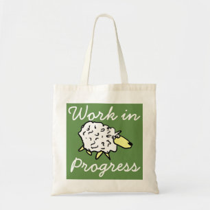 "Work in Progress" Schaf Cartoon Projekt-Tasche Tragetasche