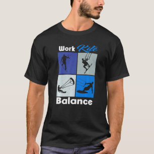 Work Kite Balance Lifestyle Vintage Work Life T-Shirt