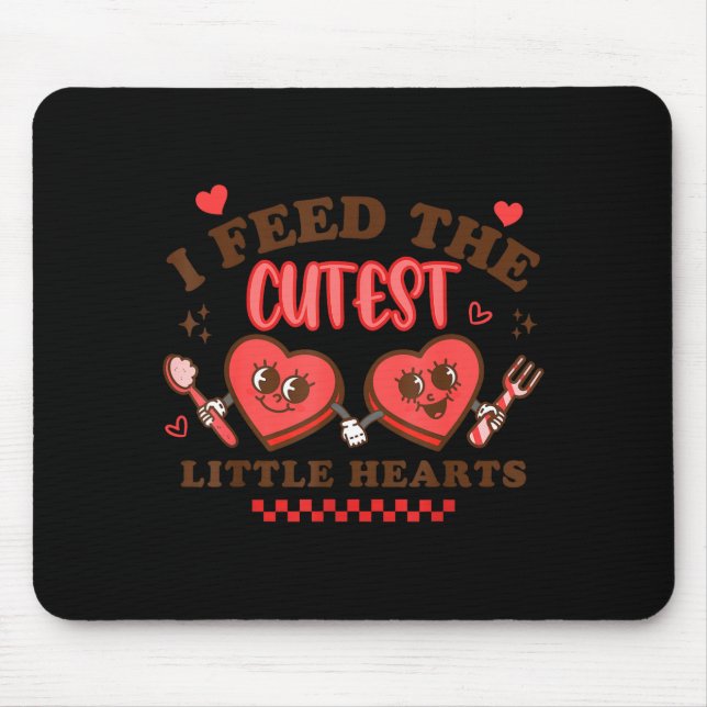Work Of Heart School Lunch Lady Cafeteria Worker V Mousepad (Vorne)