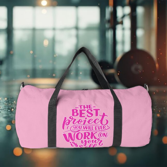 Work on Yourself Gym-Ausrüstung Duffle Bag (Von Creator hochgeladen)