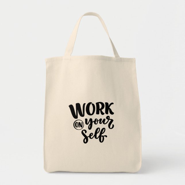 work on yourself  tragetasche (Vorne)