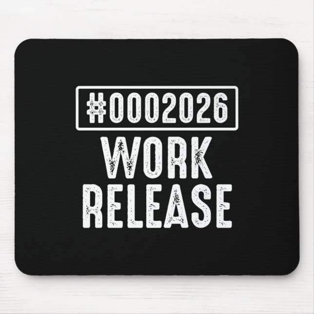 Work Release 2026 Funny Coding Engineer Retirement Mousepad (Vorne)