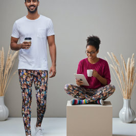 Work stress black leggings