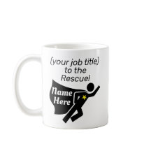 Work Tasse Personalisiert Superhero Job Name und N