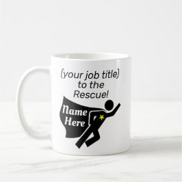 Work Tasse Personalisiert Superhero Job Name und N