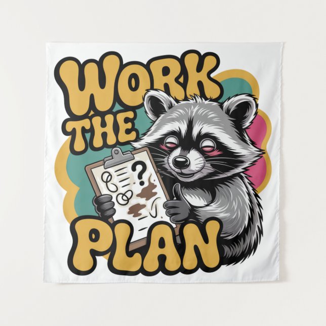 Work The Plan Wandteppich (Vorderseite)
