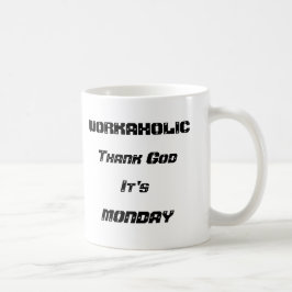 Workaholic White 11 oz Classic Tasse