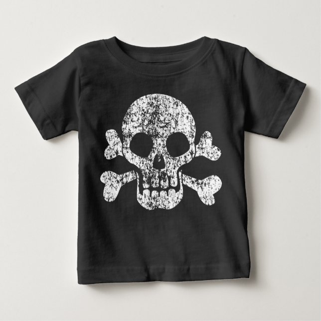 Worke Skull and Crossbones Baby T - Shirt (Vorderseite)