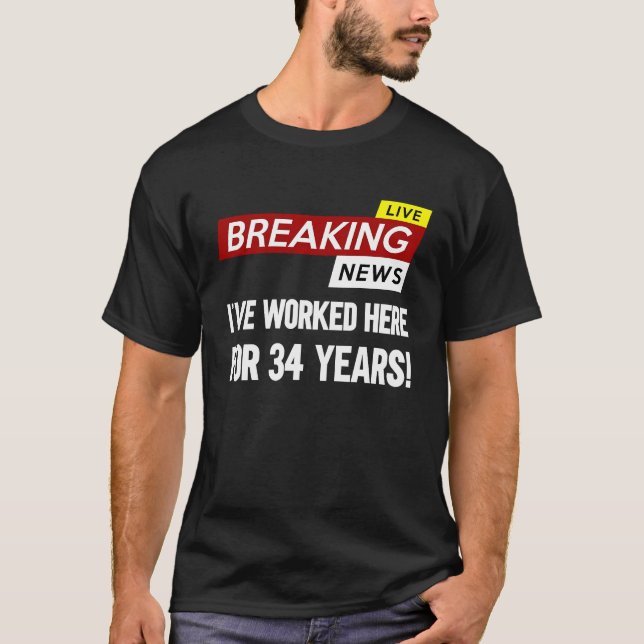 Worker work anniversary appreciation worked here f T-Shirt (Vorderseite)
