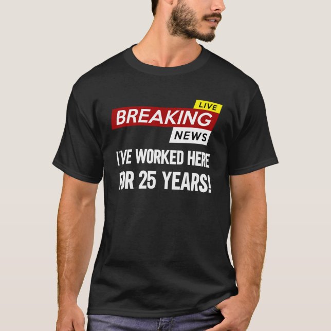Worker work anniversary appreciation worked here f T-Shirt (Vorderseite)