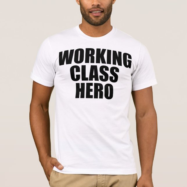 WORKING CLASS HERO -black logo- T-Shirt (Vorderseite)