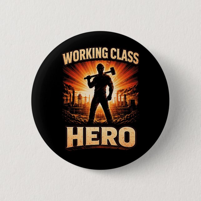 Working Class Hero Button (Vorderseite)