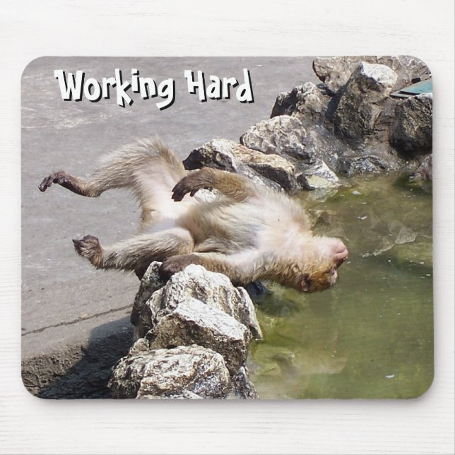Working Hard Mousepad (Vorne)