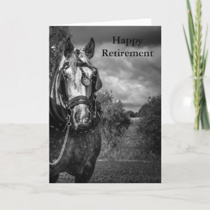 Working Horse Retirement Card Karte