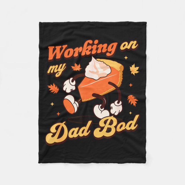 Working On My Dad Bod - Thanksgiving Pregnancy Ann Fleecedecke (Vorderseite)