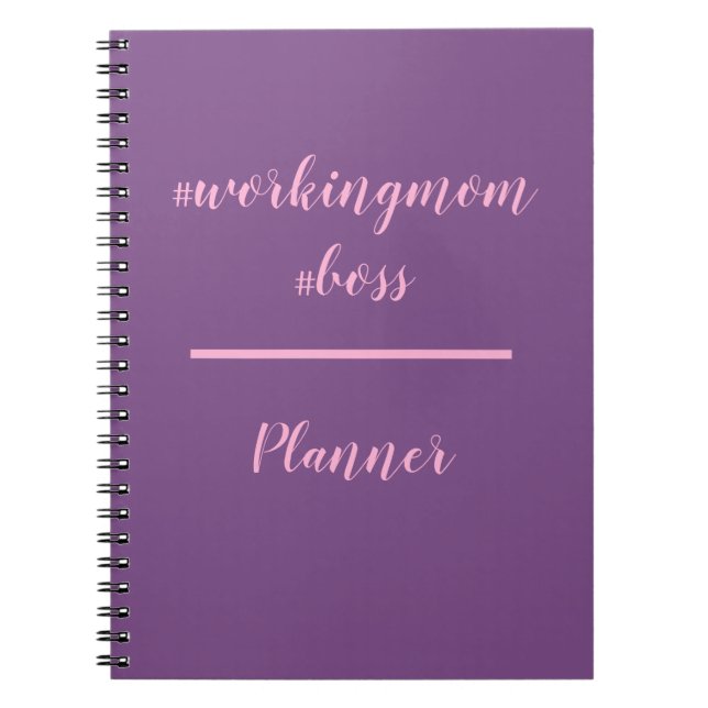 Workingmom Chef Hashtag Planer Notizblock (Vorderseite)