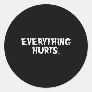 Workout Alles, was Spaß macht Gym Übung Fitness Runder Aufkleber