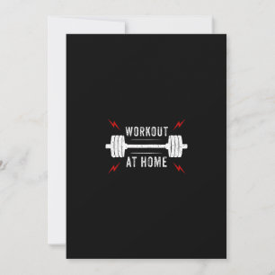 workout  at home einladung