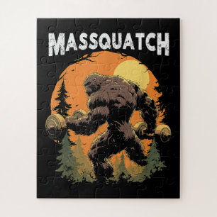 Workout Bigfoot Massquatch Lustig Puzzle