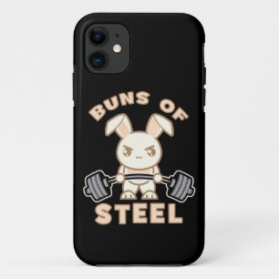 Workout Bunny Cartoon - Stahlblasen - Funny Gym Case-Mate iPhone Hülle