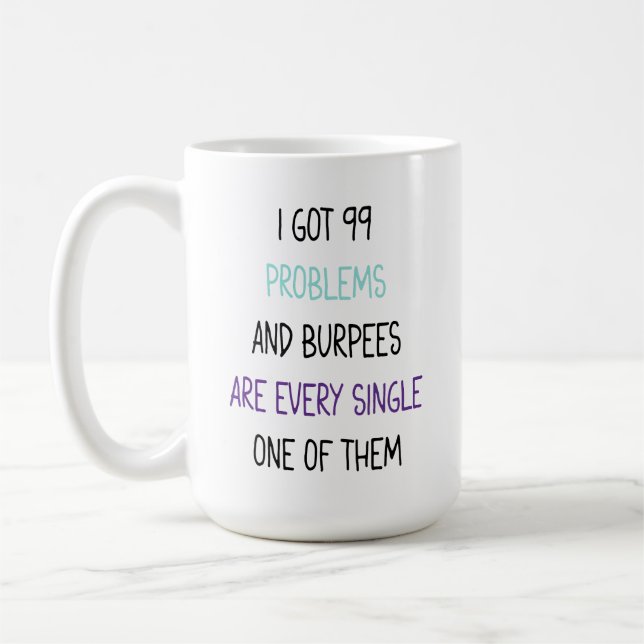 Workout Coffee Tasse, Geschenkidee für Gym Rat Kaffeetasse (Links)