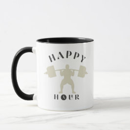 Workout Crossfit Kaffee Tasse Happy Hour Funny Gym