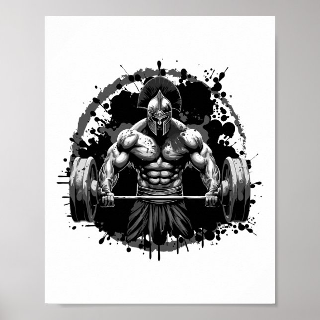 Workout Dream Style Inc Spartan Bodybuilding Gladi Poster (Vorne)