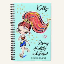 Workout Fitness Journal, Strong Healthy & Fierce Notizbuch