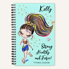 Workout Fitness Journal, Strong Healthy & Fierce Notizbuch