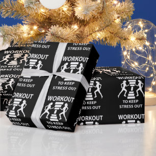 Workout Fitness Übung Gym Geschenkpapier