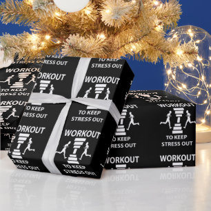 Workout Fitness Übung Gym Geschenkpapier