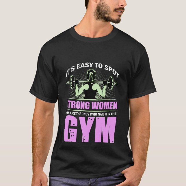  Workout fitness  woman gym exercise   T-Shirt (Vorderseite)