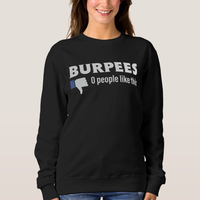 Workout  for a Gym Enthusiast with Bacon Image Sweatshirt (Vorderseite)