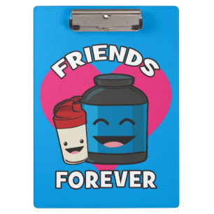 Workout Friends Forever - Niedlicher Kawaii Funny  Klemmbrett