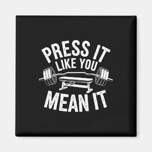 Workout für die Fitness der Bodybuilding von Bench Magnet