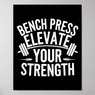 Workout für die Fitness der Bodybuilding von Bench Poster