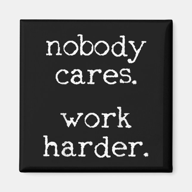 Workout Gym Fitness Exercise Motivational  Magnet (Vorne)