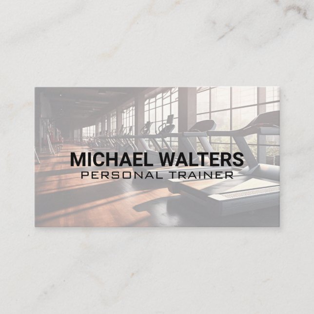 Workout Gym | Fitness Visitenkarte (Vorderseite)