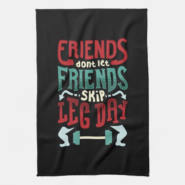Workout-Gym-Geschenk Geschirrtuch (Vertikal)