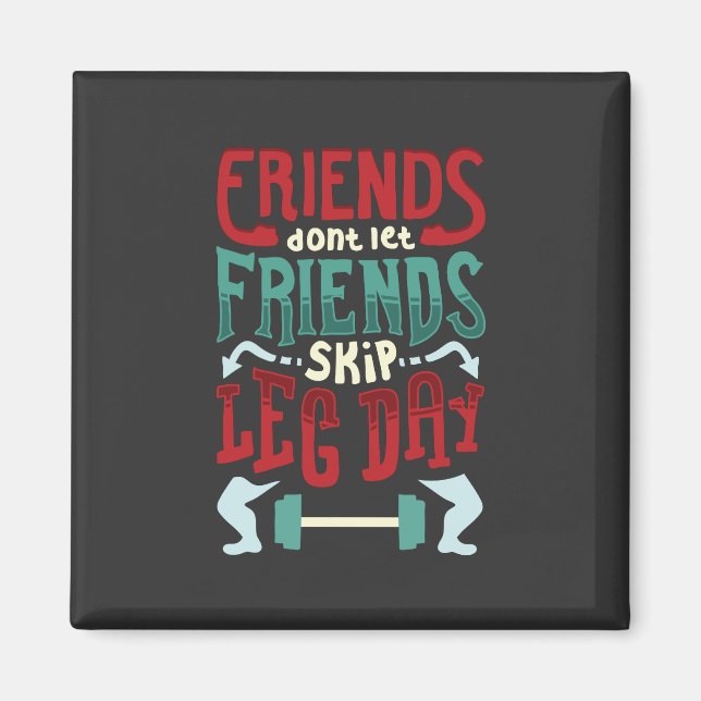 Workout-Gym-Geschenk Magnet (Vorne)