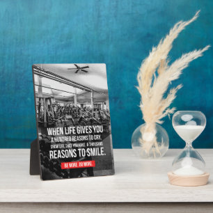 Workout Gym Motivierend Fotoplatte